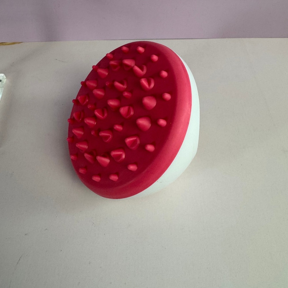 Anti Cellulite Massage Brush Pink Silicone Body Scrubber Handheld NIB